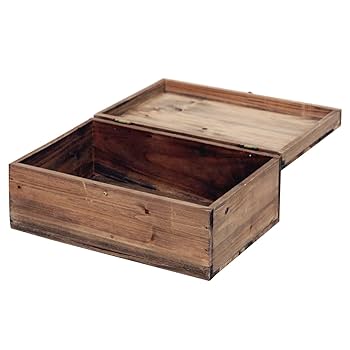 木製ダークブラウンボックス 蓋付き お茶箱です 2eef5608abce3f9c4bd5b7db9035f1